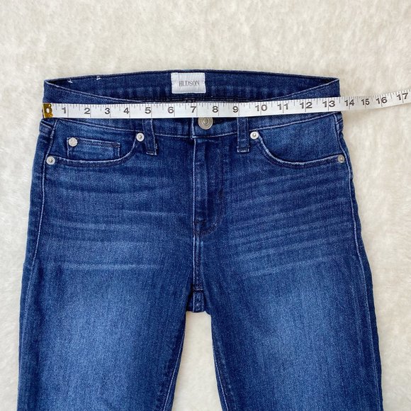 Hudson Jeans Crop Krista Super Skinny Dark Wash Size 27 - Picture 3 of 9